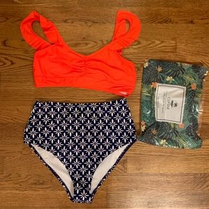 NWT Flattering high waist bikini